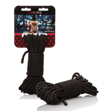 Corda BDSM accessorio bondage per giochi sadomaso 10 metri black
