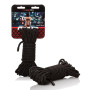 Corda BDSM accessorio bondage per giochi sadomaso 10 metri black