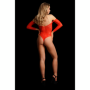 Body in pizzo sexy rosso intimo aperto lingierie erotica ONE SIZE