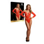 Body in pizzo sexy rosso intimo aperto lingierie erotica ONE SIZE