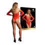Body in pizzo sexy rosso intimo aperto lingierie erotica ONE SIZE