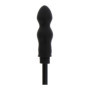 Plug gonfiabile nero stimolatore dilatatore anale in silicone sex toys