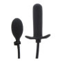 Plug gonfiabile nero stimolatore dilatatore anale in silicone sex toys