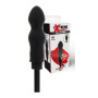 Plug gonfiabile nero stimolatore dilatatore anale in silicone sex toys