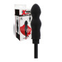Plug gonfiabile nero stimolatore dilatatore anale in silicone sex toys