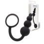 Plug anale in silicone con anello fallico ritardante anal butt