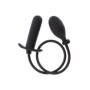 Plug anale gonfiabile in silicone nero dildo dilatatore anal butt