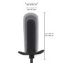 Plug anale gonfiabile in silicone nero dildo dilatatore anal butt