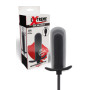 Plug anale gonfiabile in silicone nero dildo dilatatore anal butt