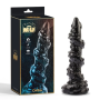 Dildo realistico tentacolo con ventosa stimolatore anale vaginale black