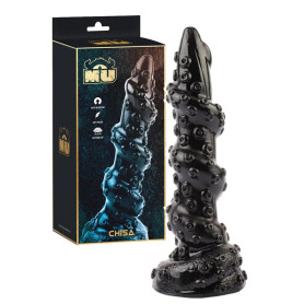 Dildo realistico tentacolo con ventosa stimolatore anale vaginale black