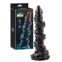 Dildo realistico tentacolo con ventosa stimolatore anale vaginale black