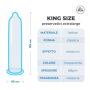 Preservativi King Size Profilattici love match 144 pezzi xxl condoms
