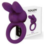 Anello fallico con vibrazione ritardante stimolatore clitoride in silicone