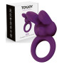 Anello fallico con vibrazione ritardante stimolatore clitoride in silicone