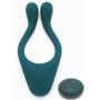 Vibratore per massaggi di coppia stimolatore vaginale e fallico in silicone con telecomando