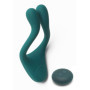 Vibratore per massaggi di coppia stimolatore vaginale e fallico in silicone con telecomando