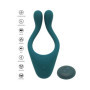 Vibratore per massaggi di coppia stimolatore vaginale e fallico in silicone con telecomando