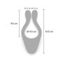 Vibratore per massaggi di coppia stimolatore vaginale e fallico in silicone con telecomando
