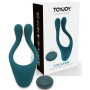 Vibratore per massaggi di coppia stimolatore vaginale e fallico in silicone con telecomando