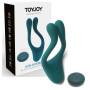 Vibratore per massaggi di coppia stimolatore vaginale e fallico in silicone con telecomando