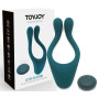 Vibratore per massaggi di coppia stimolatore vaginale e fallico in silicone con telecomando