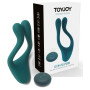 Vibratore per massaggi di coppia stimolatore vaginale e fallico in silicone con telecomando