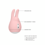 Vibratore rubbit stimolatore clitoride vaginale ricaricabile in silicone