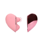 Vibratore a forma di cuore stimolatore clitoride vaginale portatile ricaricabile in silicone
