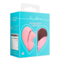 Vibratore a forma di cuore stimolatore clitoride vaginale portatile ricaricabile in silicone