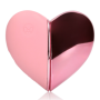 Vibratore a forma di cuore stimolatore clitoride vaginale portatile ricaricabile in silicone