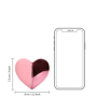 Vibratore a forma di cuore stimolatore clitoride vaginale portatile ricaricabile in silicone