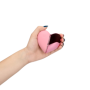 Vibratore a forma di cuore stimolatore clitoride vaginale portatile ricaricabile in silicone
