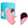 Vibratore a forma di cuore stimolatore clitoride vaginale portatile ricaricabile in silicone