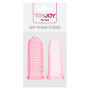 Stimolatore vaginale indossabile per dita morbido con texture pink