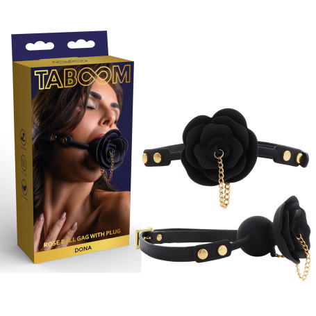 Morso Ball Gag con plug costrittivo bondage per giochi erotici fetish