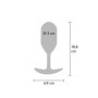 Plug anale in silicone fallo dilatatore stimolatore anale con peso 106 gr