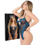 Body donna in pizzo a vita alta bodysuit con perizoma trasparente sexy