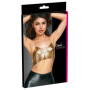 Completo intimo crop top metal gold abbigliamento sexy donna