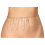 Catena regolabile con strass gold accessorio glemour erotico sexy