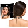 Collana choker con strass accessorio erotico collarino per donna sensuale