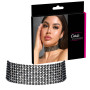 Collana choker con strass accessorio erotico collarino per donna sensuale