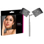Collana choker con strass accessorio erotico collarino per donna sensuale