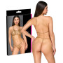 Completo intimo donna 2 pz lingerie erotica in metallo con strass gold regolabile