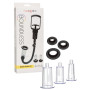 Kit pompa stimolatore seno clitoride 3 pz massaggiatore ad aspirazione