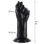 Mano pugno realistico XL stimolatore anale vaginale fallo per fisting con ventosa black