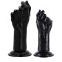 Mano pugno realistico XL stimolatore anale vaginale fallo per fisting con ventosa black