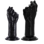 Mano pugno realistico XL stimolatore anale vaginale fallo per fisting con ventosa black