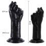 Mano pugno realistico XL stimolatore anale vaginale fallo per fisting con ventosa black