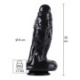 Fallo realistico gigante fisting stimolatore vaginale anale con ventosa big black